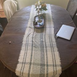 Dining Table W/ Leaf And Five Chairs 