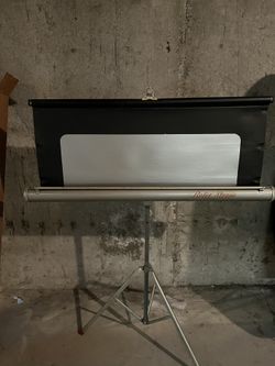 Vintage Stand Up Peojector screen 