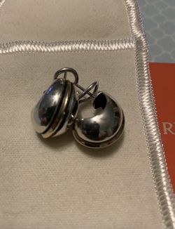 James Avery Rare French Clip 14k Sterling Silver earrings