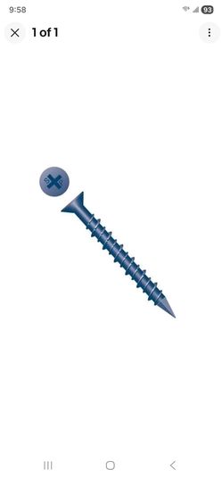 NEW 1,000 Construction Phillip Flat Head Screws New, box of 1,000 Hi-Low Diamond Point 1/4X3-1/4