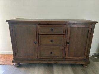 Beautiful, solid wood buffet credenza