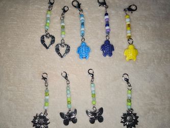 Beaded Lobster Clasp Charms