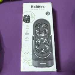 Holmes 13" Dual Blade Desk Fan, Open Box, New .