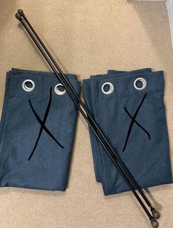 Set of 2 Curtains Rods