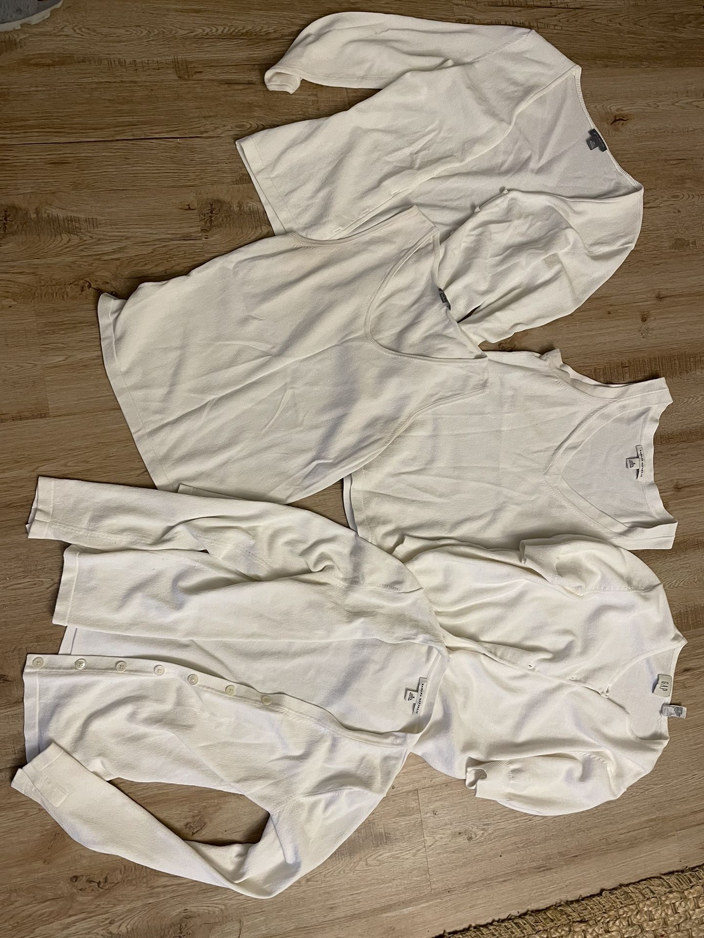 White Cardigan And Tanks 