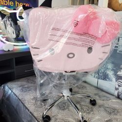 New Pink Fur Plush 💗 Hello Kitty Swivel Desk Vanity Chair Available In Other Colors And Characters 