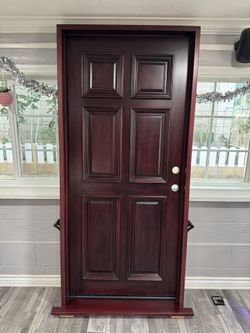 Mahogany Wood Door