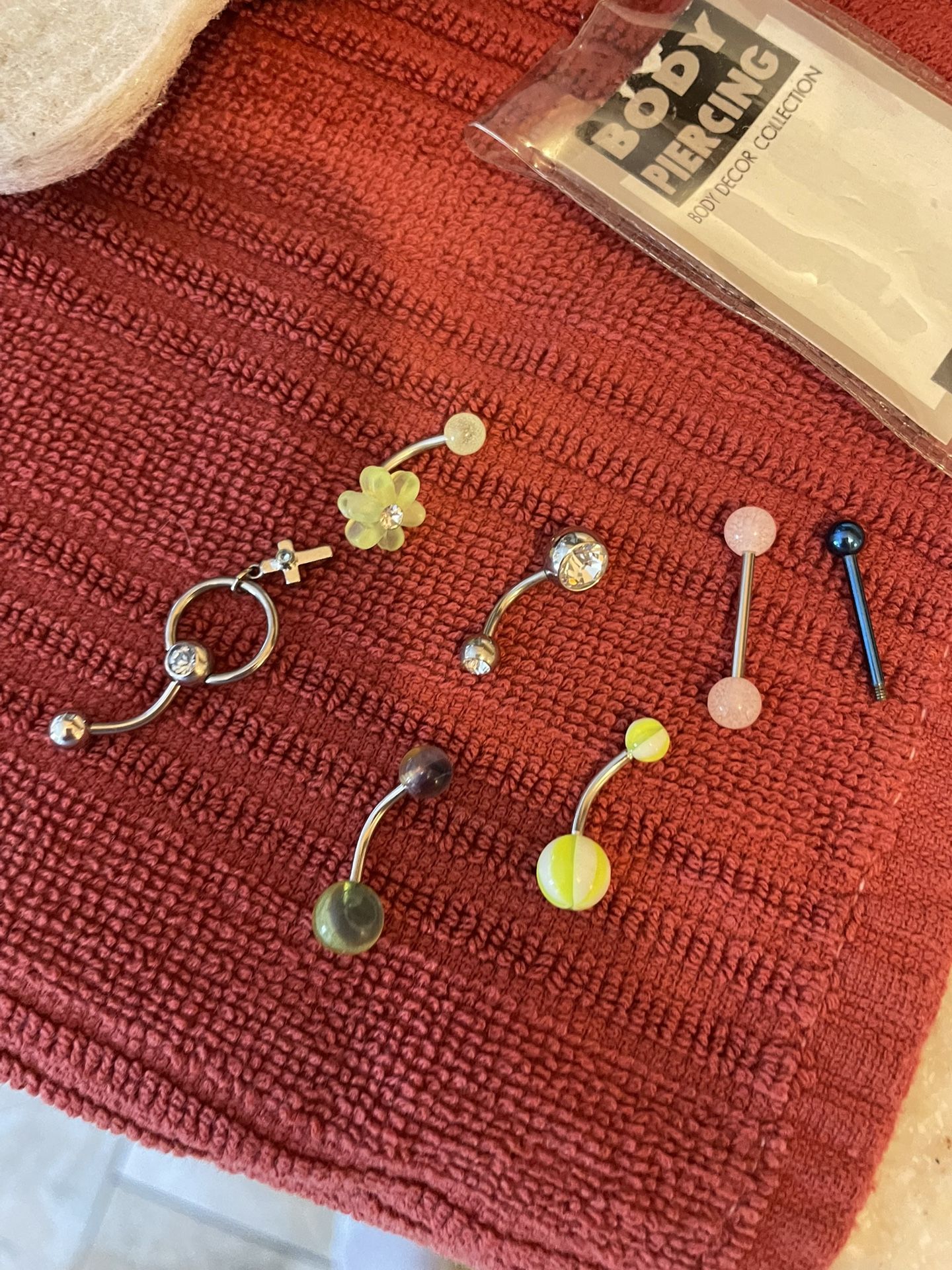 Brand New belly button rings and tongue rings
