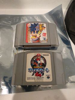 N64 Jap Mario Kart and Mystical Ninja