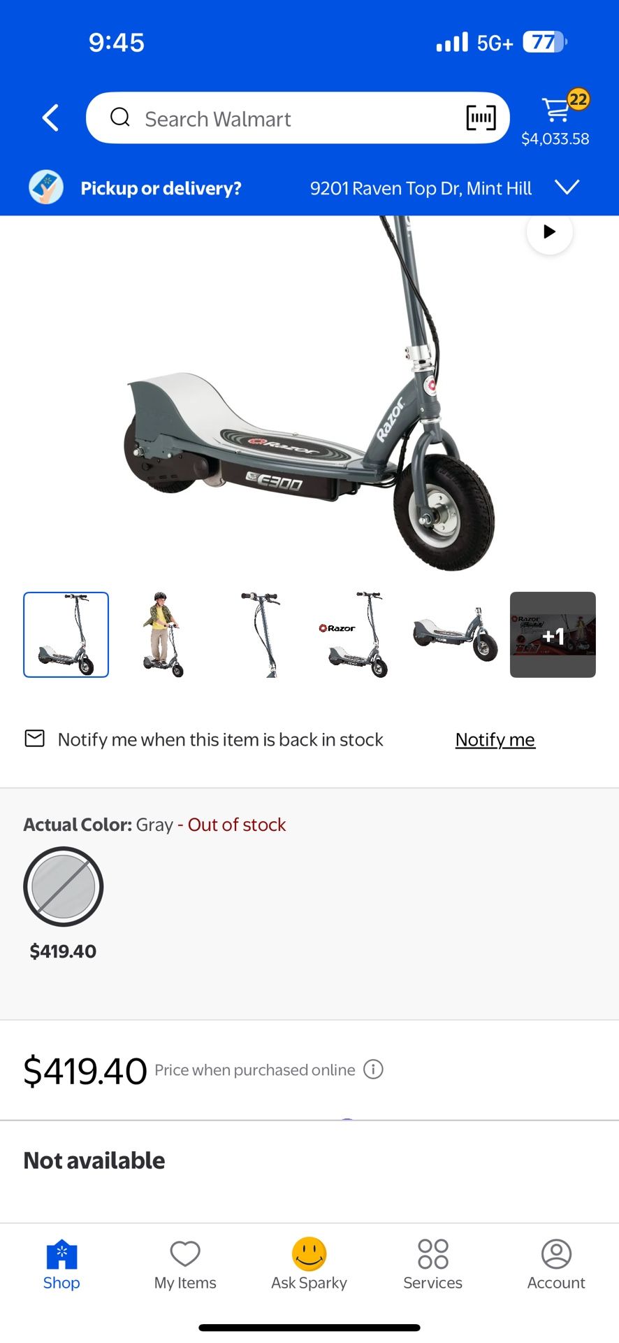 Electric scooter 50% off