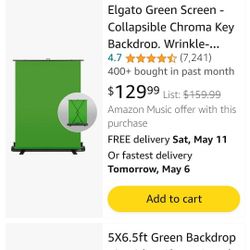 Green Screen  Now Only 30.dollars