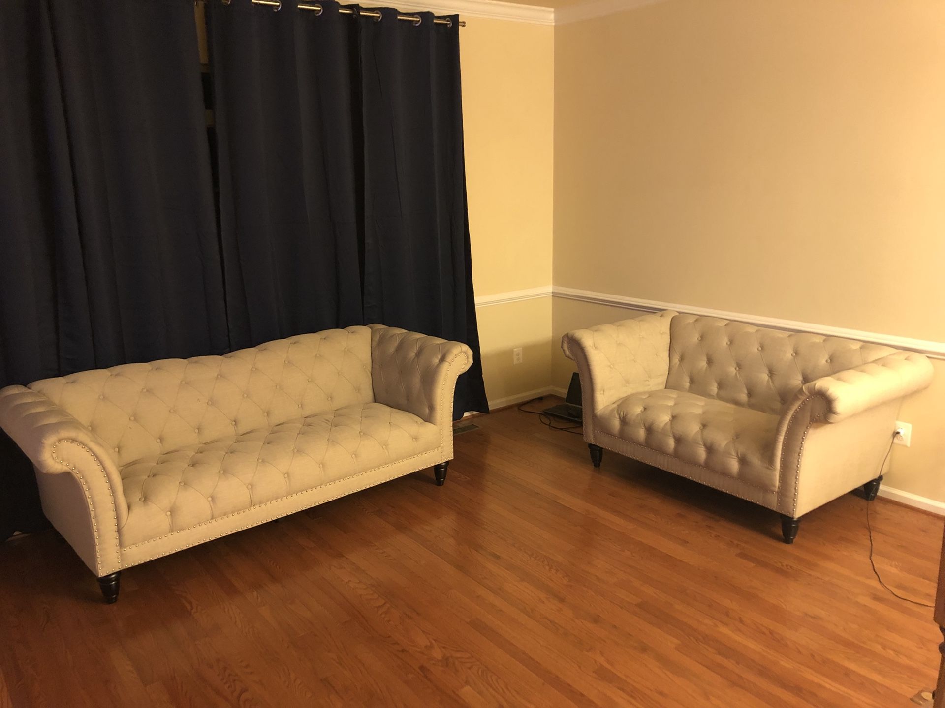 Almost New Sofa and Loveseat