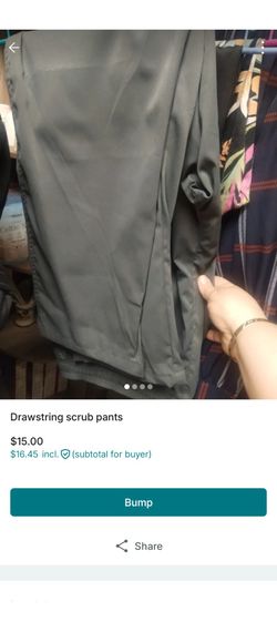 Cargo drawstring scrub