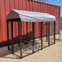 8x4x6 Large Outdoor Dog Cage Dog Run Kennel Playpen With Shade  (New)