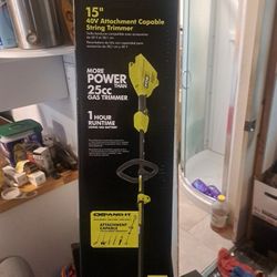 40 V 15 Inch Ryobi Attatchment Capable String Trimmer