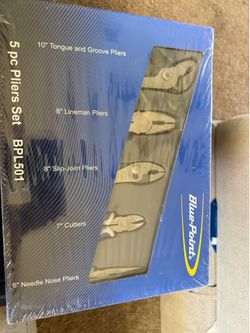 5 Piece Plier set