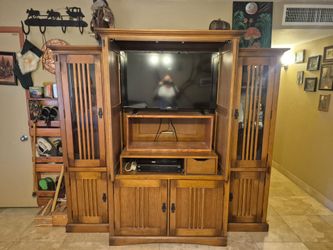 Entertainment center wood