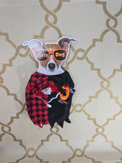 Jester Dog/Cat Costume Halloween Funny Pet Costume Party Dog Size XS/S NEW