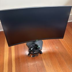 Dell Curved Monitor for Gaming and Work