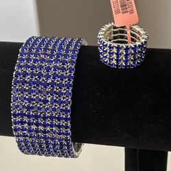 Blue Austrian Crystal Jewelry Set