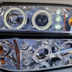 00-05 Chevy Impala LED Projector Headlights Luces Calaveras Micas Faros Focos Faroles Headlamps Chevy