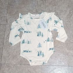 Tickety -boo Baby Landscape Frill Baby Girl New Onesie 