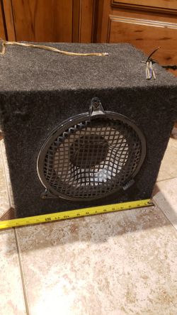 Car Blaupunkt Dual Coil Subwoofer With Ported Enclosure