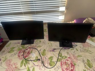 Pair of HP LV2311 23-inch LED LCD 23-inch  widescreen LED-backlit LCD Computer Monitors