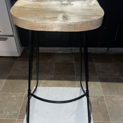 24” Handcrafted wooden Bar Stool