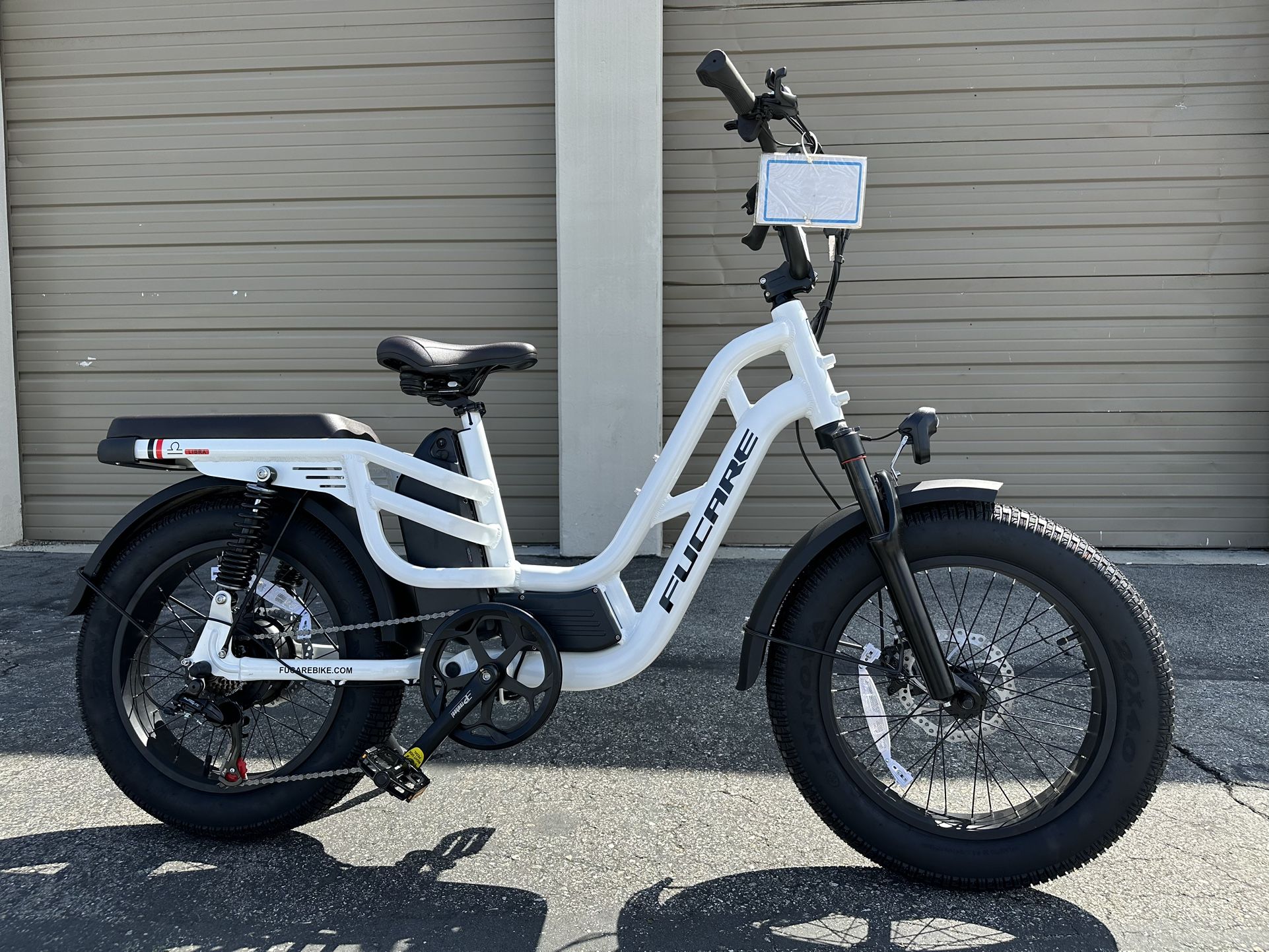 FUCARE Libra 20” Dual Suspensions 750 Watt Fat Tire Electric Bike In White