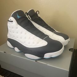 Jordan 13  Obsidian/Power Blue