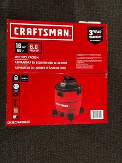 Unopened (in Box) Craftsman 16 Gallon 6 HP Wet / Dry Vaccum