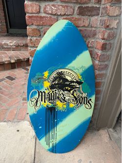 Vintage rare wood Maui and sons skimboard