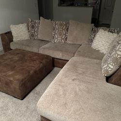 Living Room Couch And Ottoman 