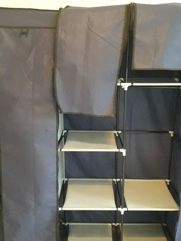 Light Cloth And Plastic Closet