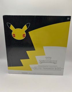 Sealed Celebrations 25th Anniversary Pokemon Center ETB Elite Trainer Box