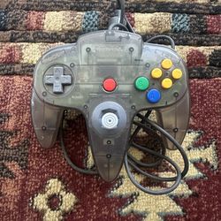Smoke grey Nintendo 64 controller