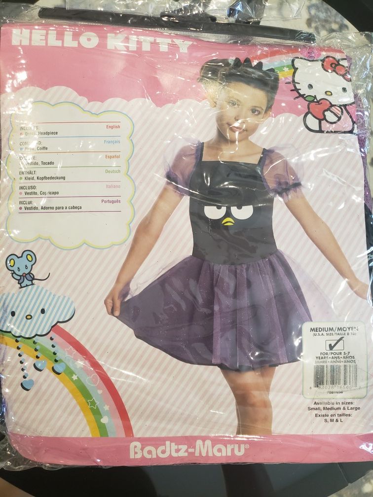 Rubies Costumes Hello Kitty Badtz Maru Child Costume Black/Purple