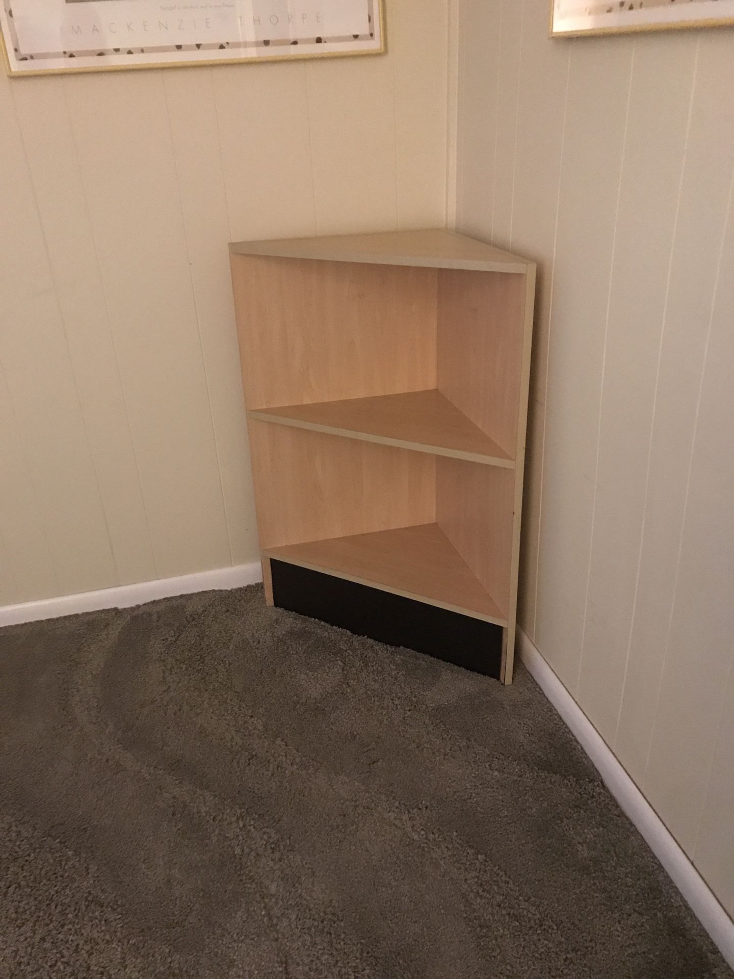 Corner Desk Or Display Shelf Real Wood Great Condition 