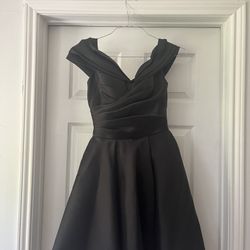 1  elegant black dresses with off-shoulder design.