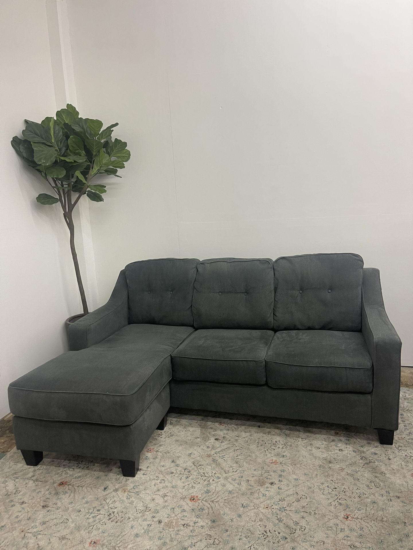 Gray Ashley Furniture Chaise Sofa 80”
