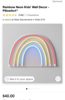Rainbow Wall Light For Kids Room