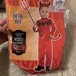 Kids Devil Costume Size 4-6