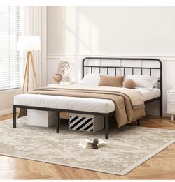 Full size metal bed frame with headboard *new*