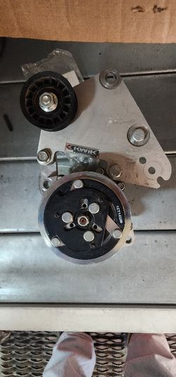NEW AC COMPRESSOR WITH ALUMINUM BRACKET