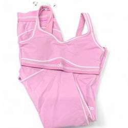 Alo yoga pink set