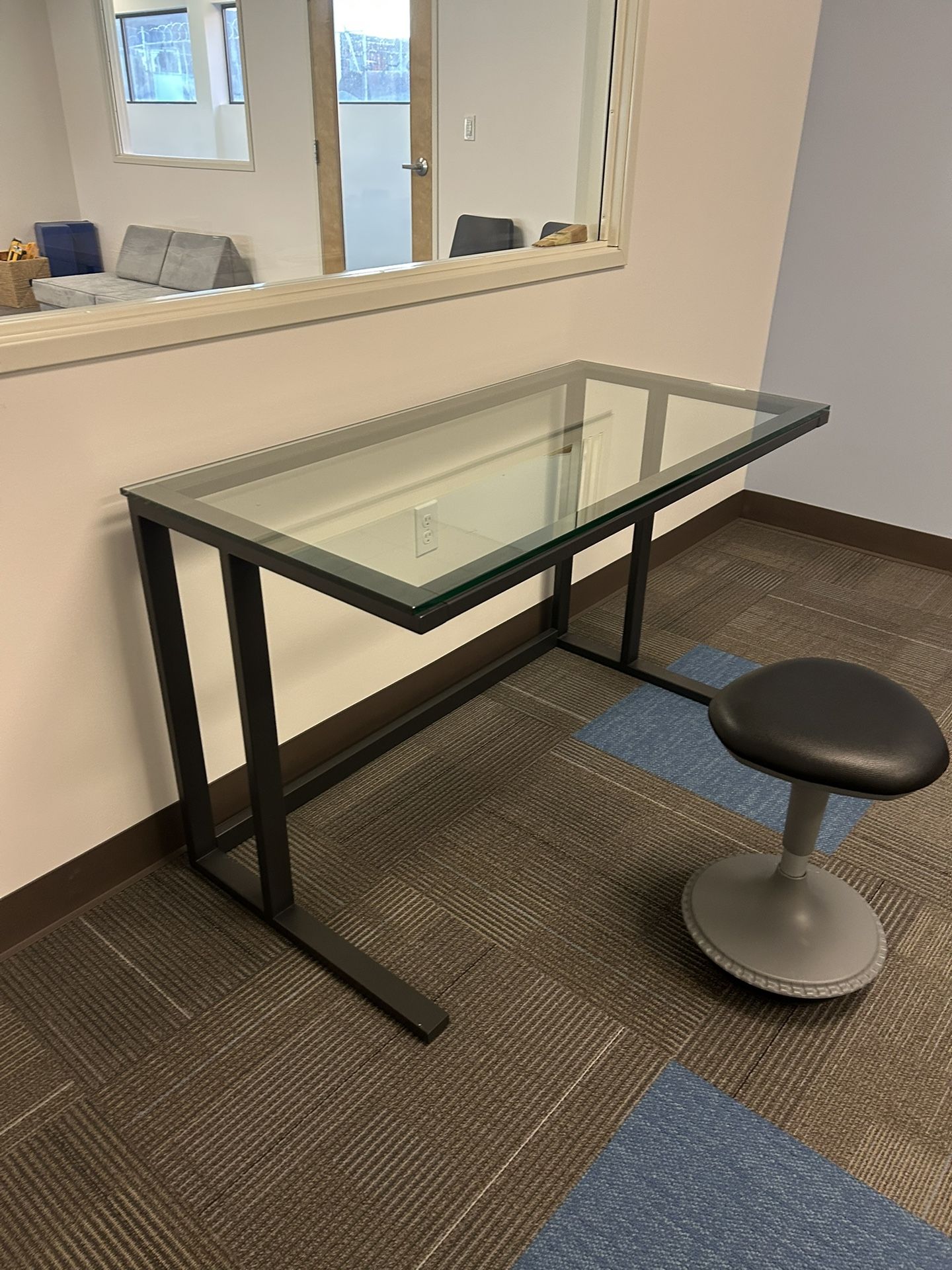 Glass Top Desk