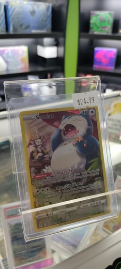 Snorlax Pokémon Trading Card in Hard Case