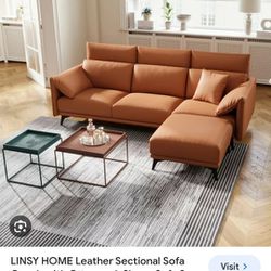 Orange Linsy Couch