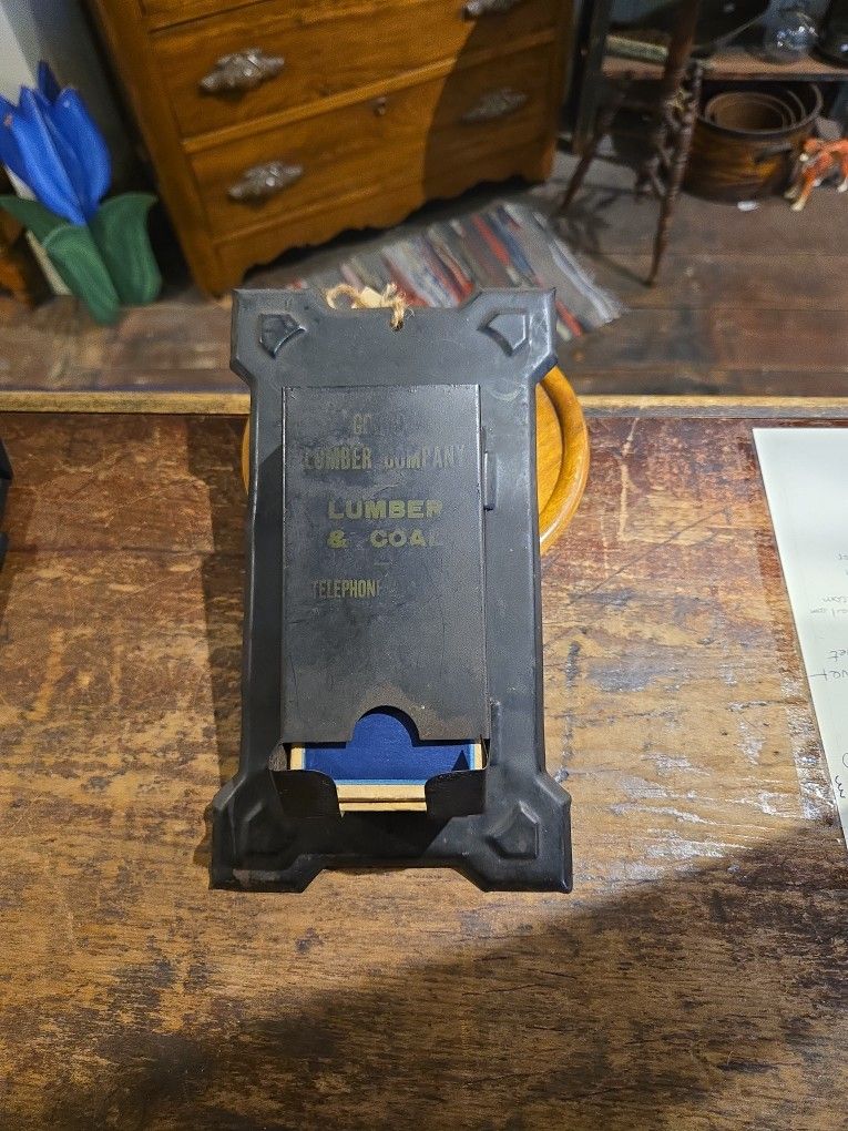 Vintage advertising match safe,